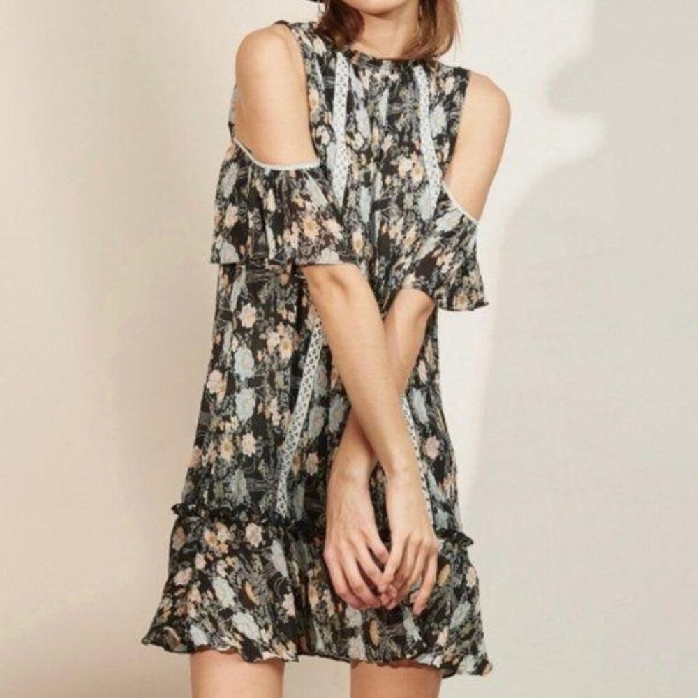 Anthropologie Foxiedox Adora Cold Shoulder Dress Large
